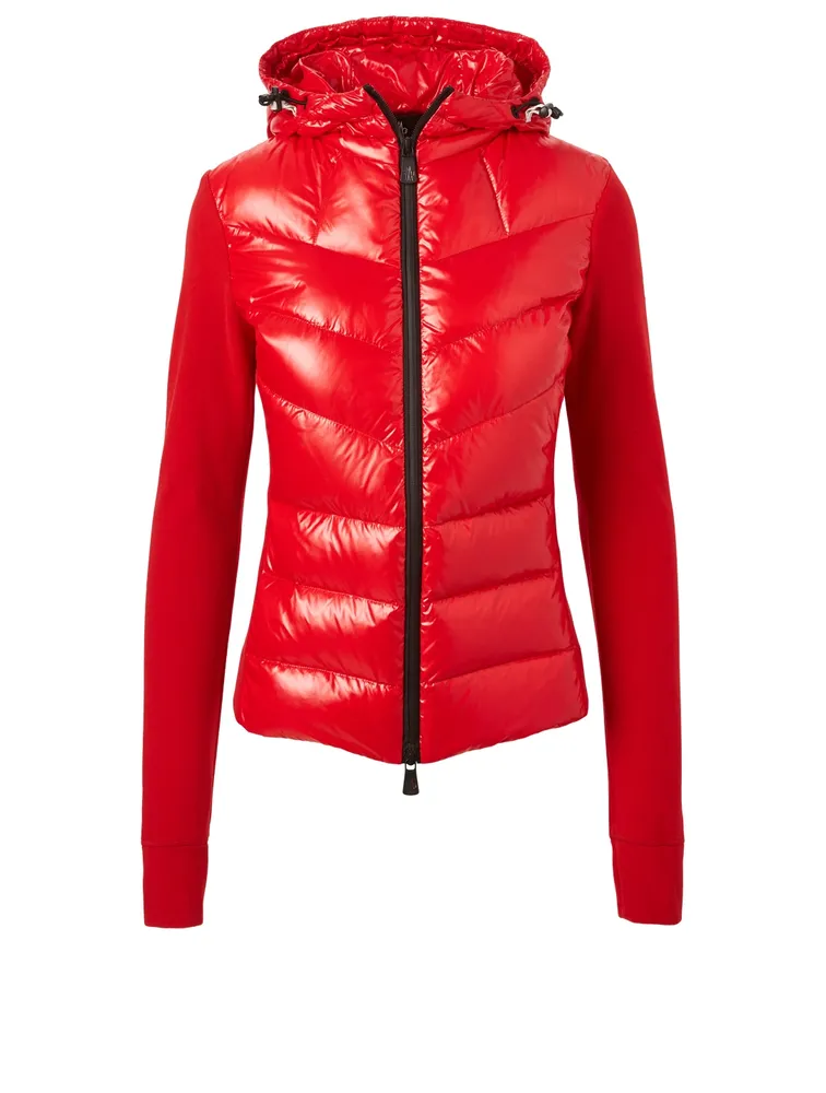 Quilted Down Jacket With Hood