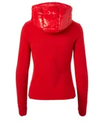 Quilted Down Jacket With Hood