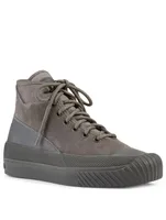 S.I. Compass Suede And Leather High-Top Sneakers