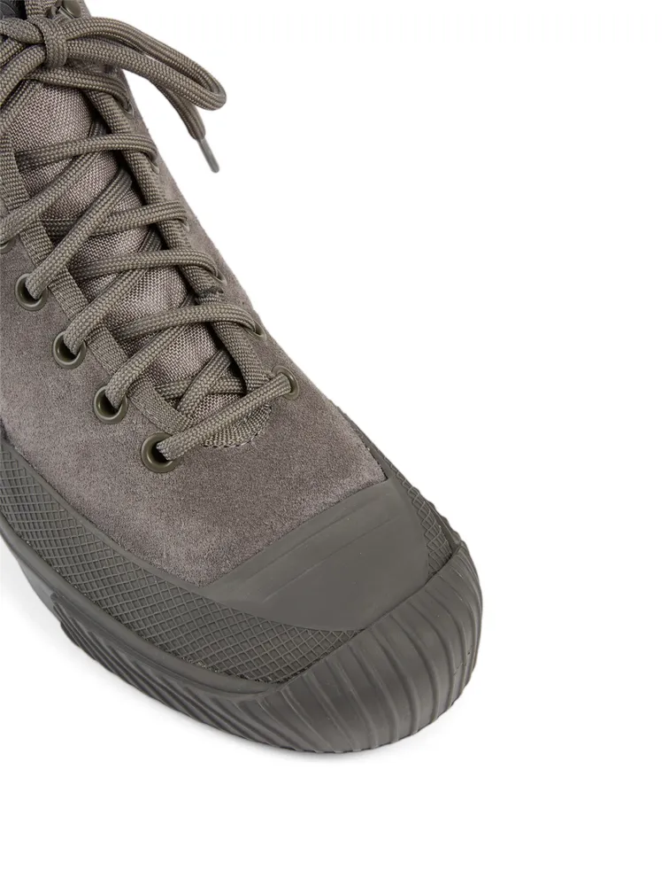S.I. Compass Suede And Leather High-Top Sneakers