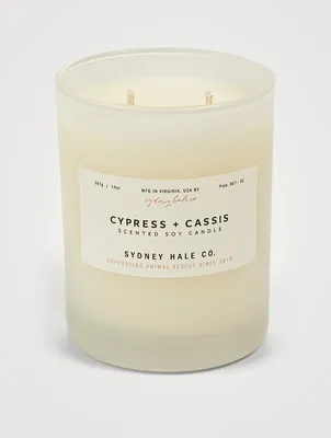 Cypress & Cassis Scented Soy Candle