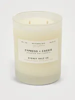 Cypress & Cassis Scented Soy Candle