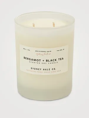 Bergamot & Black Tea Scented Soy Candle