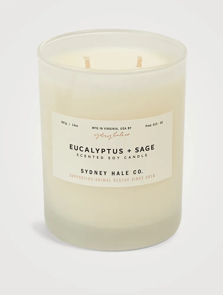 Eucalyptus & Sage Scented Soy Candle