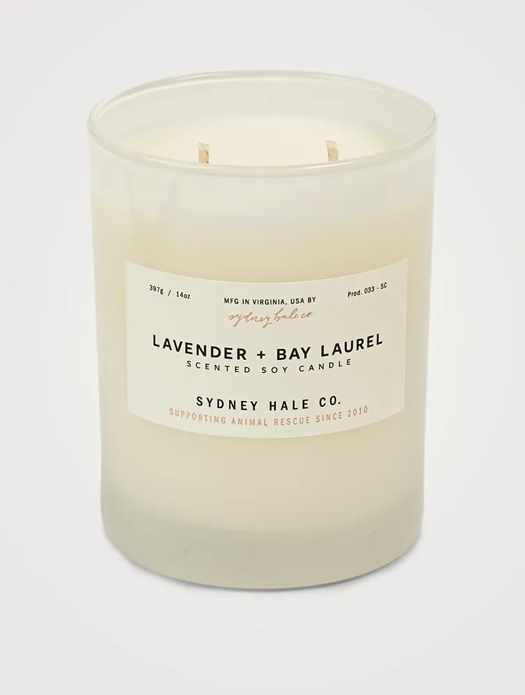 Lavender & Bay Laurel Scented Soy Candle