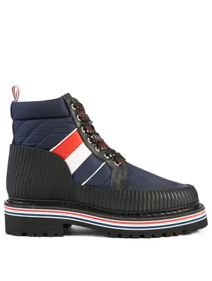 All Terrain Tricolour Nylon Lace-Up Ankle Boots