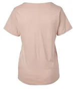Organic Cotton Jersey V-Neck T-Shirt