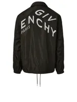 Windbreaker Jacket With Refracted Logo