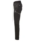 RICK OWENS Leather-Blend Cargo Pants