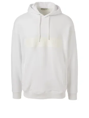 Cotton Hoodie With Logo Band