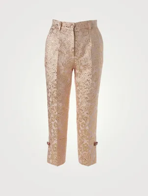 Lamé Jacquard Pants