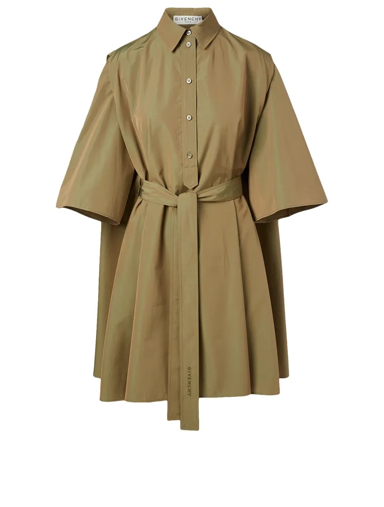 Cotton Belted Shirt Dress