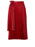 Pleated Midi Skirt