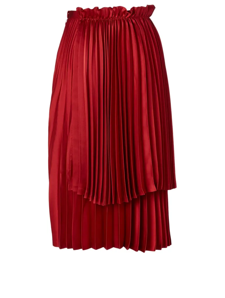 Pleated Midi Skirt