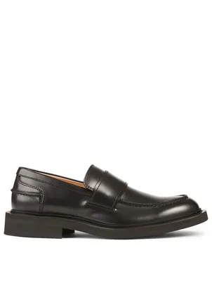 The Level Brushed Leather Loafers