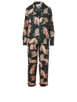 Long Cotton Pyjama Set Circe Lion Print