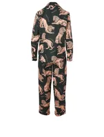 Long Cotton Pyjama Set Circe Lion Print