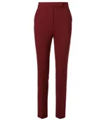 Wool Crêpe Straight-Leg Pants