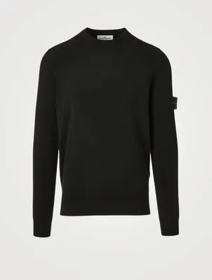 Wool-Blend Long-Sleeve Sweater
