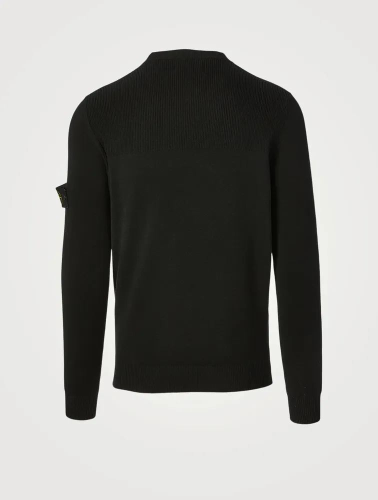 Wool-Blend Long-Sleeve Sweater