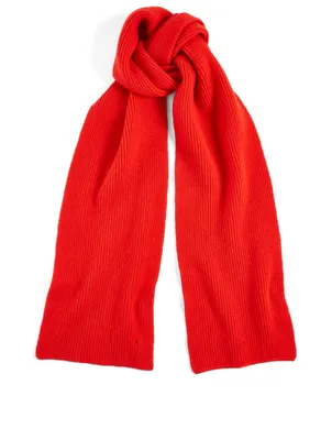 Ribbed Wool Scarf