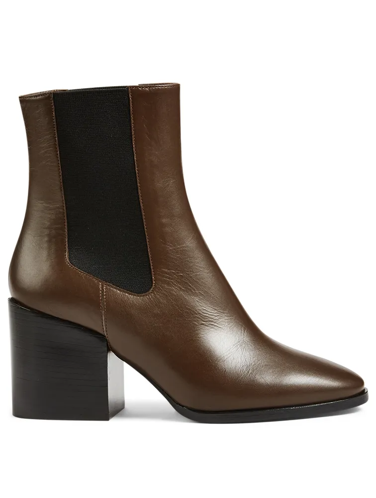 Leather Heeled Chelsea Boots