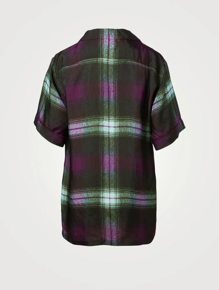 Clive Short-Sleeve Shirt Plaid Print