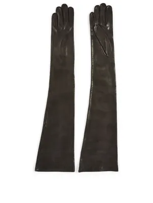 16-Button Leather Gloves With Silk Lining