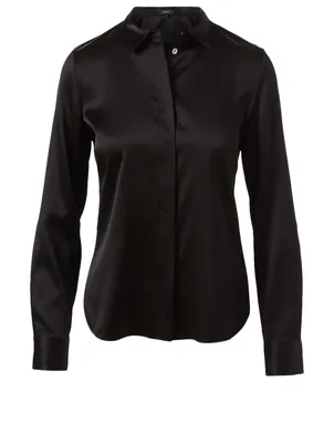 Silk Stretch Fitted Shirt