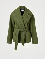 Rivieta Alpaca And Wool Belted Coat