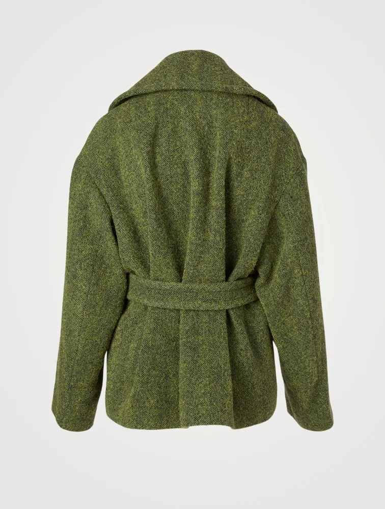 Rivieta Alpaca And Wool Belted Coat