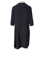 Polo-Neck Midi Dress