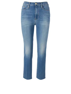 Le Sylvie Crop Jeans With Raw Edge
