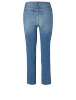 Le Sylvie Crop Jeans With Raw Edge