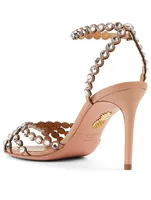 Tequila 85 Crystal Leather Heeled Sandals