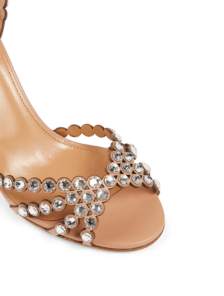 Tequila 85 Crystal Leather Heeled Sandals