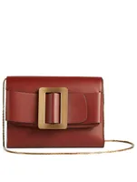 Buckle Leather Crossbody Travel Case Bag