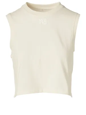 Foundation Jersey Sleeveless Top With Paint Logo