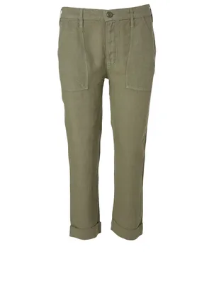 Le Beau Linen High-Waisted Pants