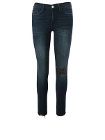 Le Skinny de Jeanne Jeans With Raw Edge