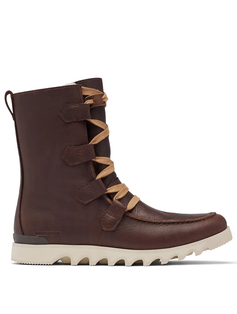 Kezar Leather Lace-Up Winter Boots