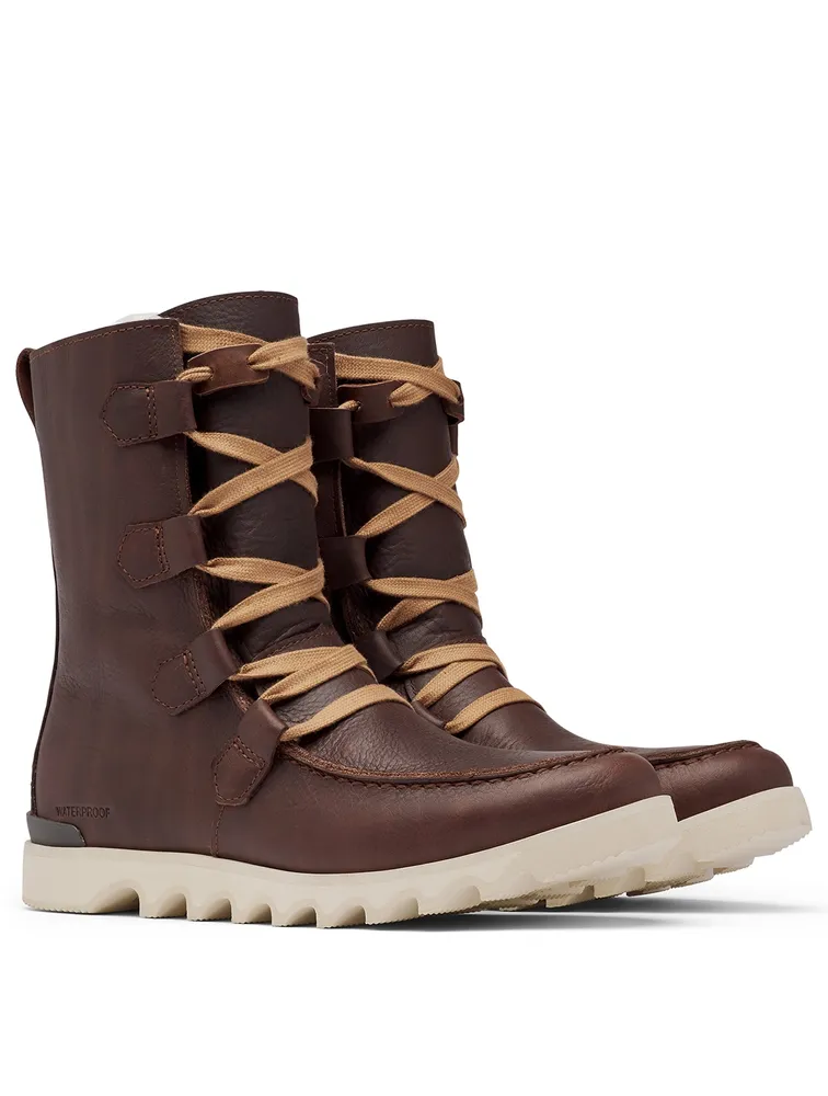 Kezar Leather Lace-Up Winter Boots