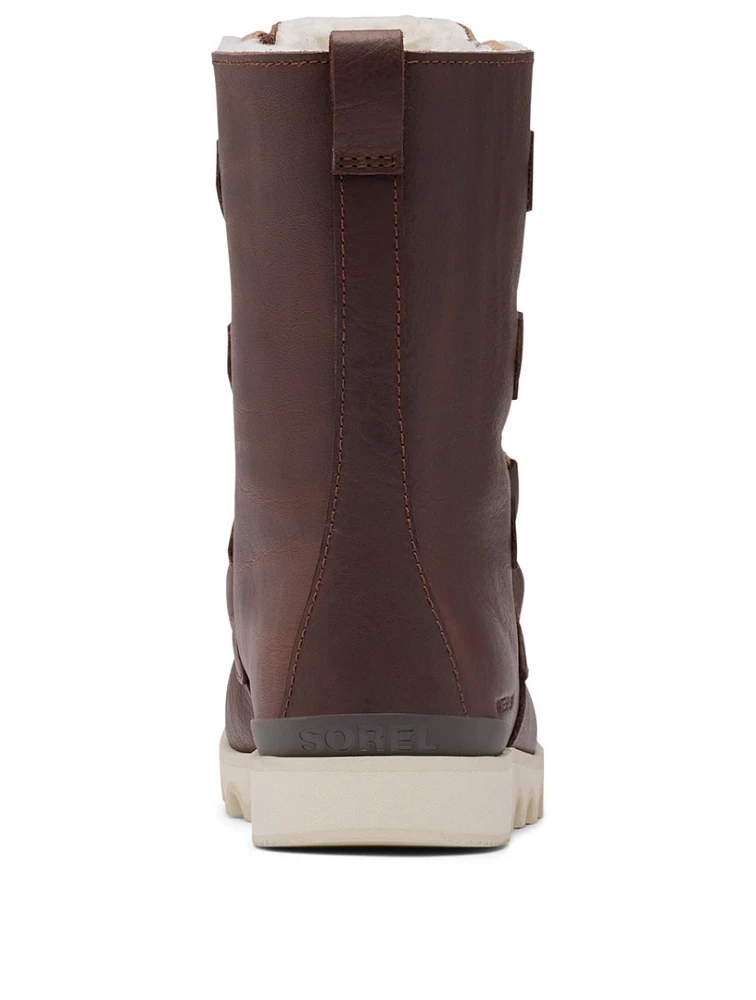 Kezar Leather Lace-Up Winter Boots