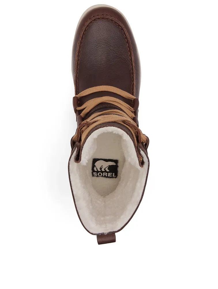Kezar Leather Lace-Up Winter Boots