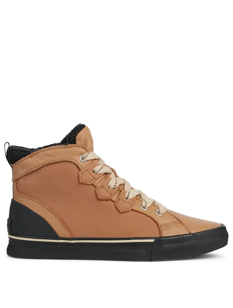 Caribou Leather High-Top Sneakers