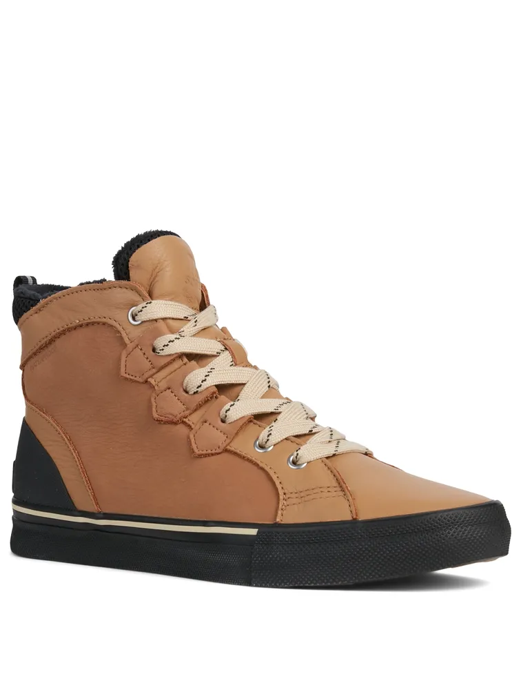 Caribou Leather High-Top Sneakers