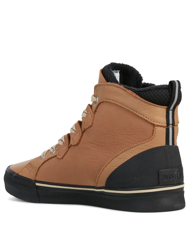 Caribou Leather High-Top Sneakers