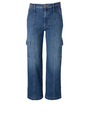 The Rambler High-Waisted Cargo Ankle Jeans