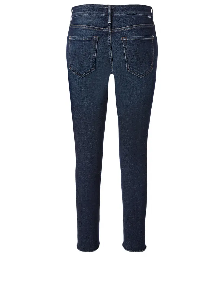 The Looker High-Waisted Ankle Step Fray Skinny Jeans