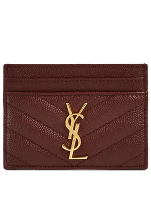 YSL Monogram Leather Card Holder